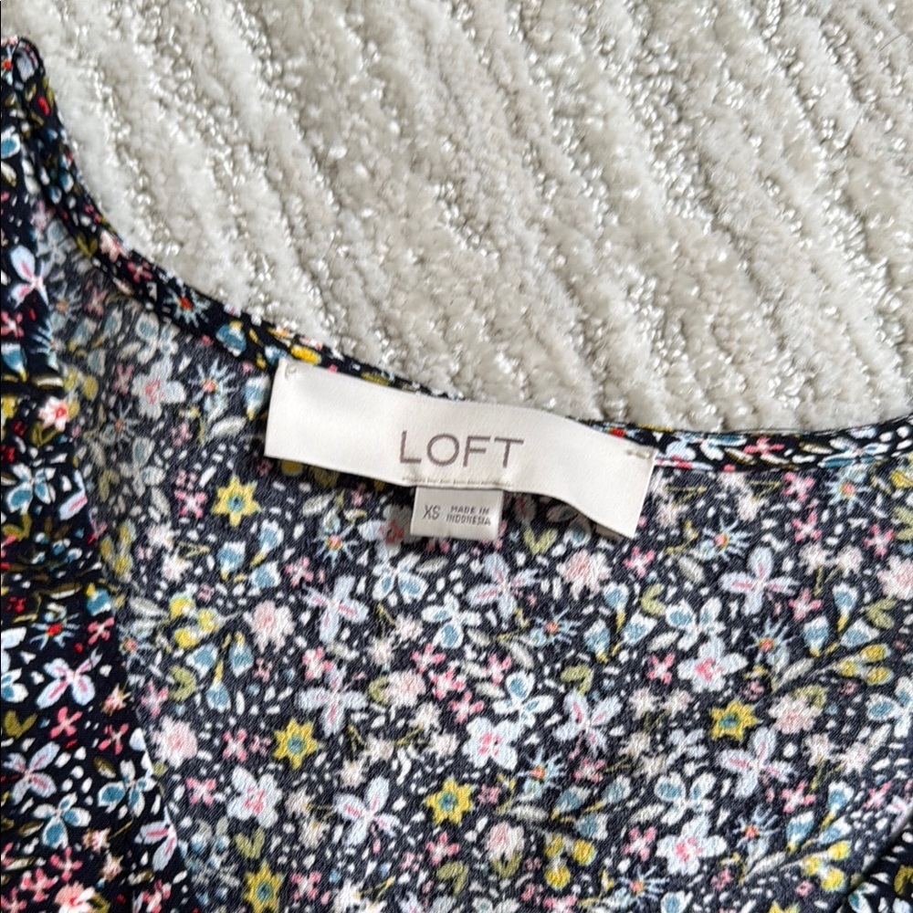 Loft Floral loose flowy Dress - Picture 4 of 5